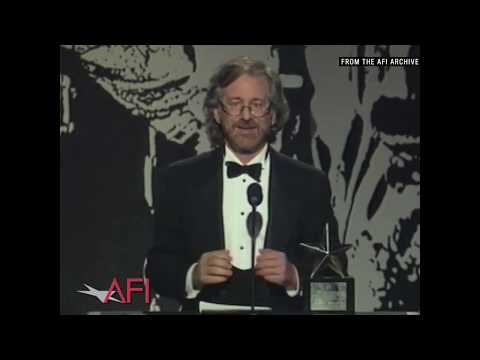 Steven Spielberg explains why he&#039;s a &quot;cinemaniac&quot; while accepting the AFI Life Achievement Award