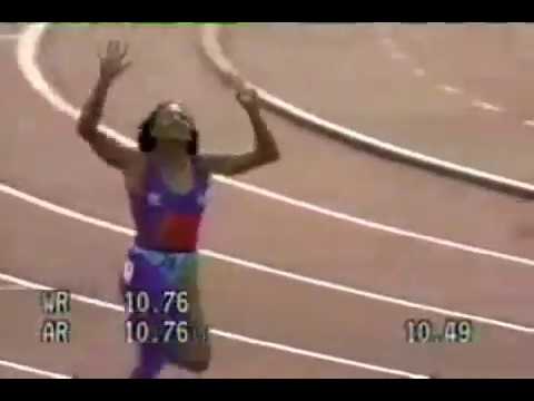 W 100m - Florence Griffith-Joyner - 10.49 - Indianapolis (USA) - 1988 - World Record