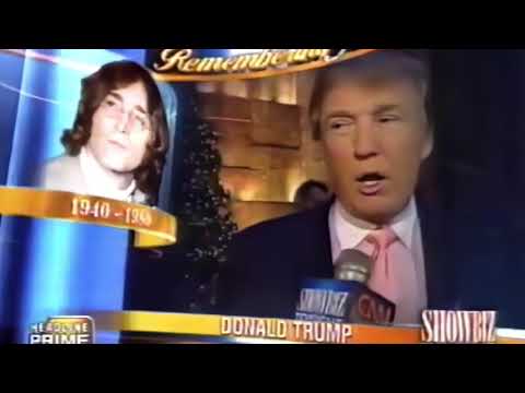 Donald Trump talking about John Lennon -- [ remastered, 8K, 60FPS ]