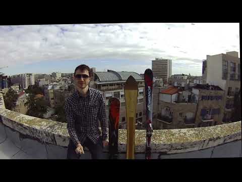 Skis on roof [Jerusalem late 2012]